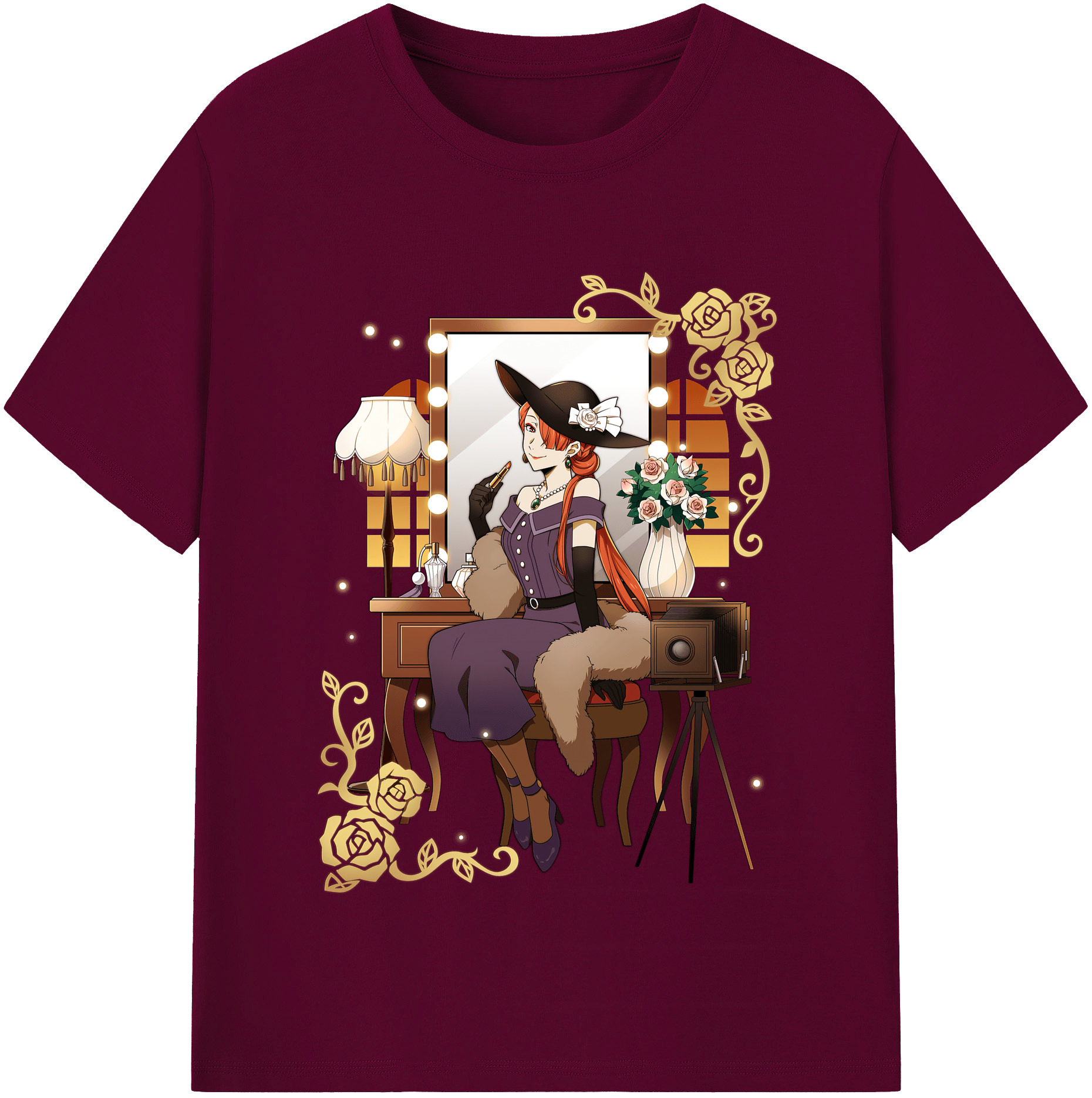 （画像用） 文豪ストレイドッグス Bungo Stray Dogs レディースカジュアルプリントTシャツ（綿100％）